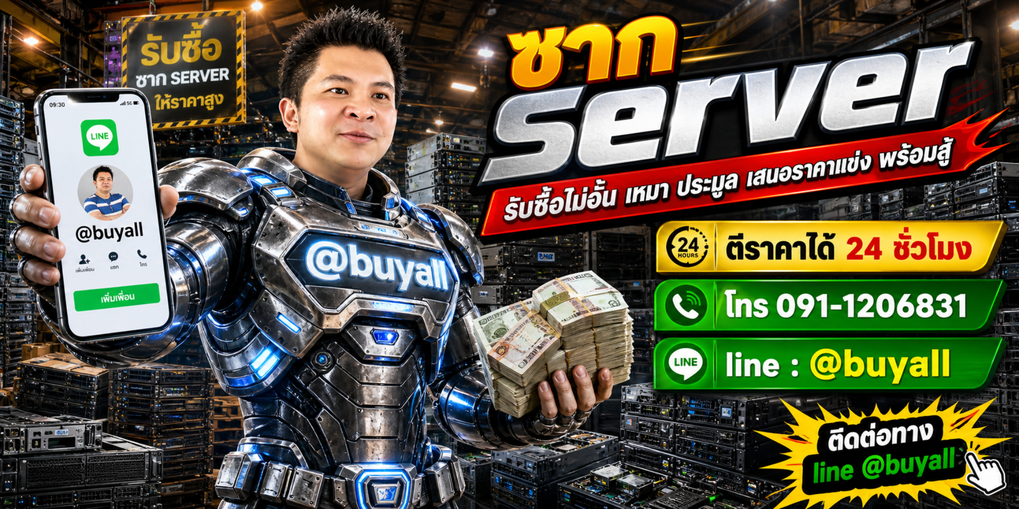 รับซื้อ Server เอาของที่ไม่ใช้แล้วมาแลกเงิน รวดเร็ว ทันใจ บริการดี
