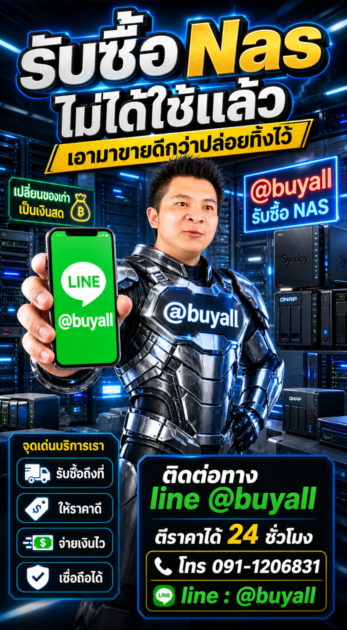 4 ขั้นตอนเตรียมการนำสินค้า NAS มาขายกับ รับซื้อเซิร์ฟเวอร์.com