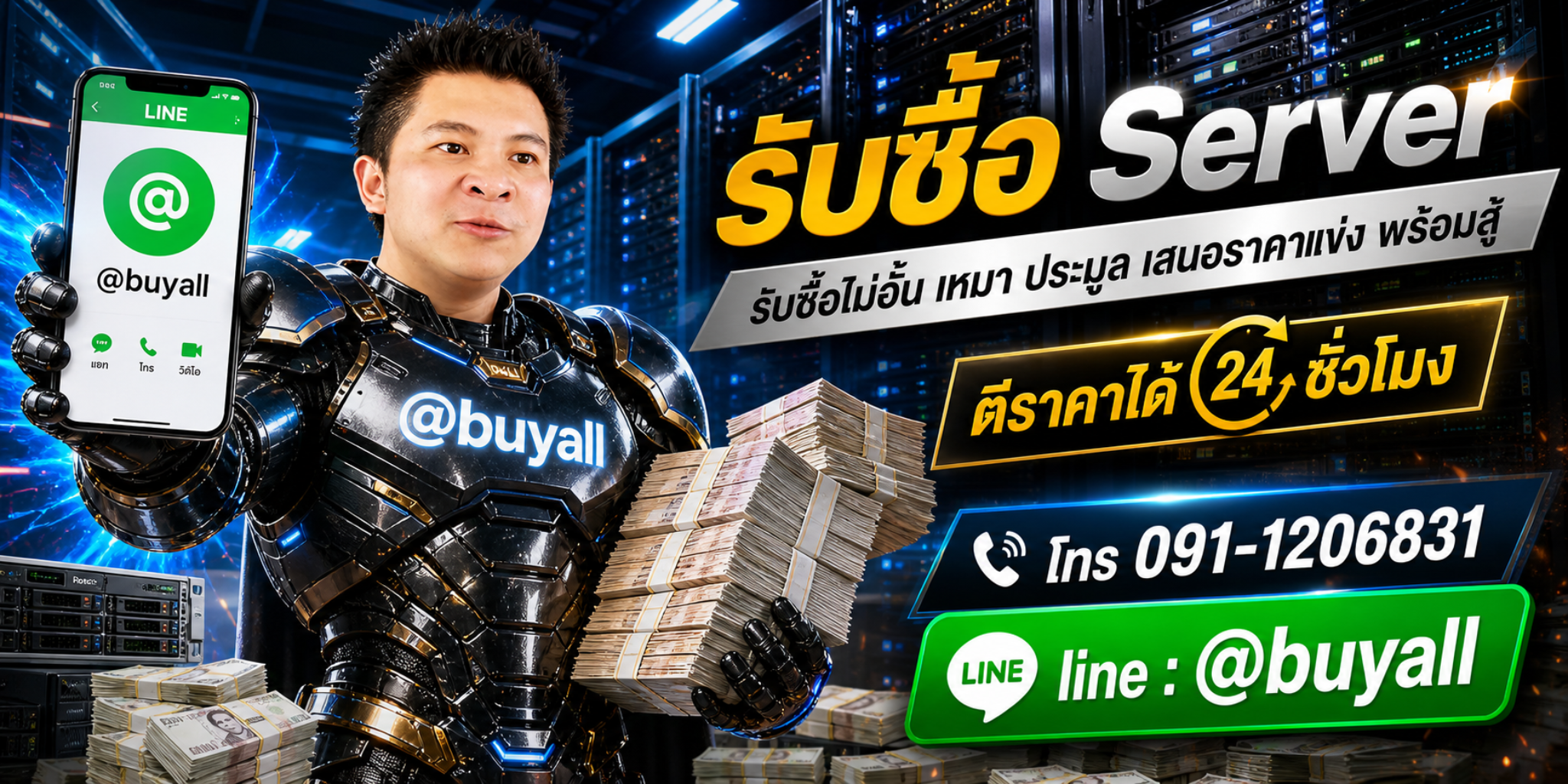 รับซื้อ Server เอาของที่ไม่ใช้แล้วมาแลกเงิน รวดเร็ว ทันใจ บริการดี